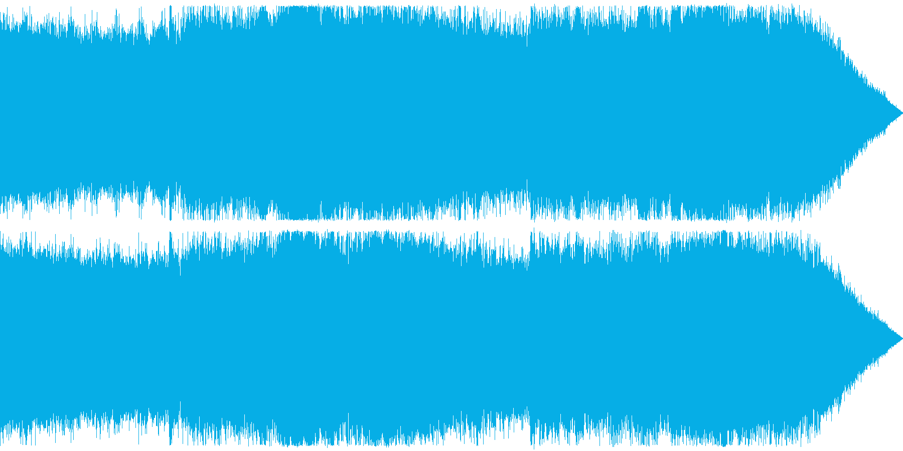戦闘系のダークなアンビエント曲の再生済みの波形