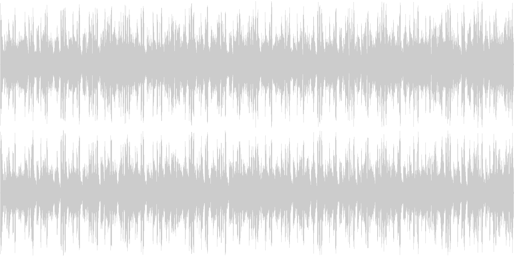 ハウスのリズムを強調した楽曲です。の未再生の波形