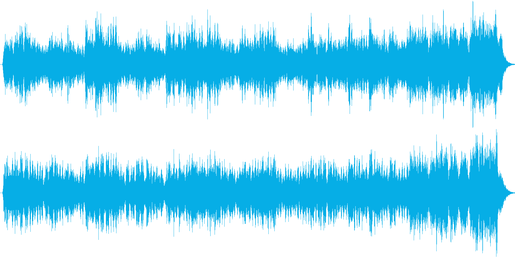 バロックの讃美歌のアカペラの再生済みの波形