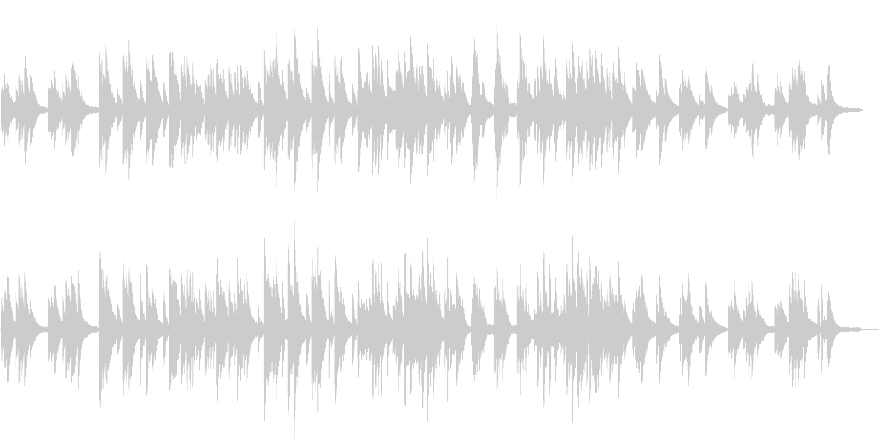 ピアノの優しい曲03の未再生の波形