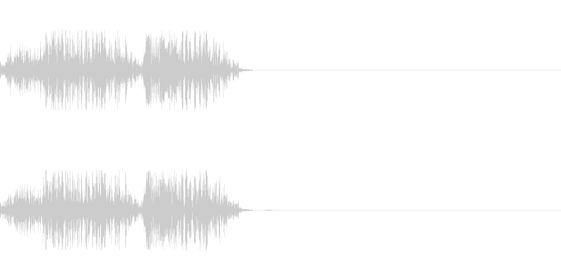 エイリアンの発声などにの未再生の波形