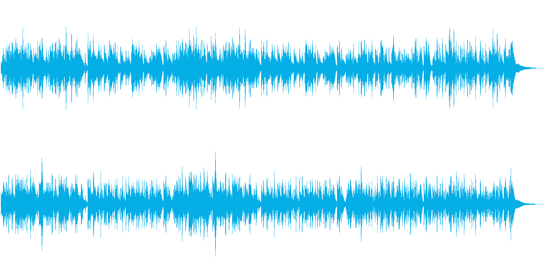 ちょっぴり切ないピアノ曲の再生済みの波形
