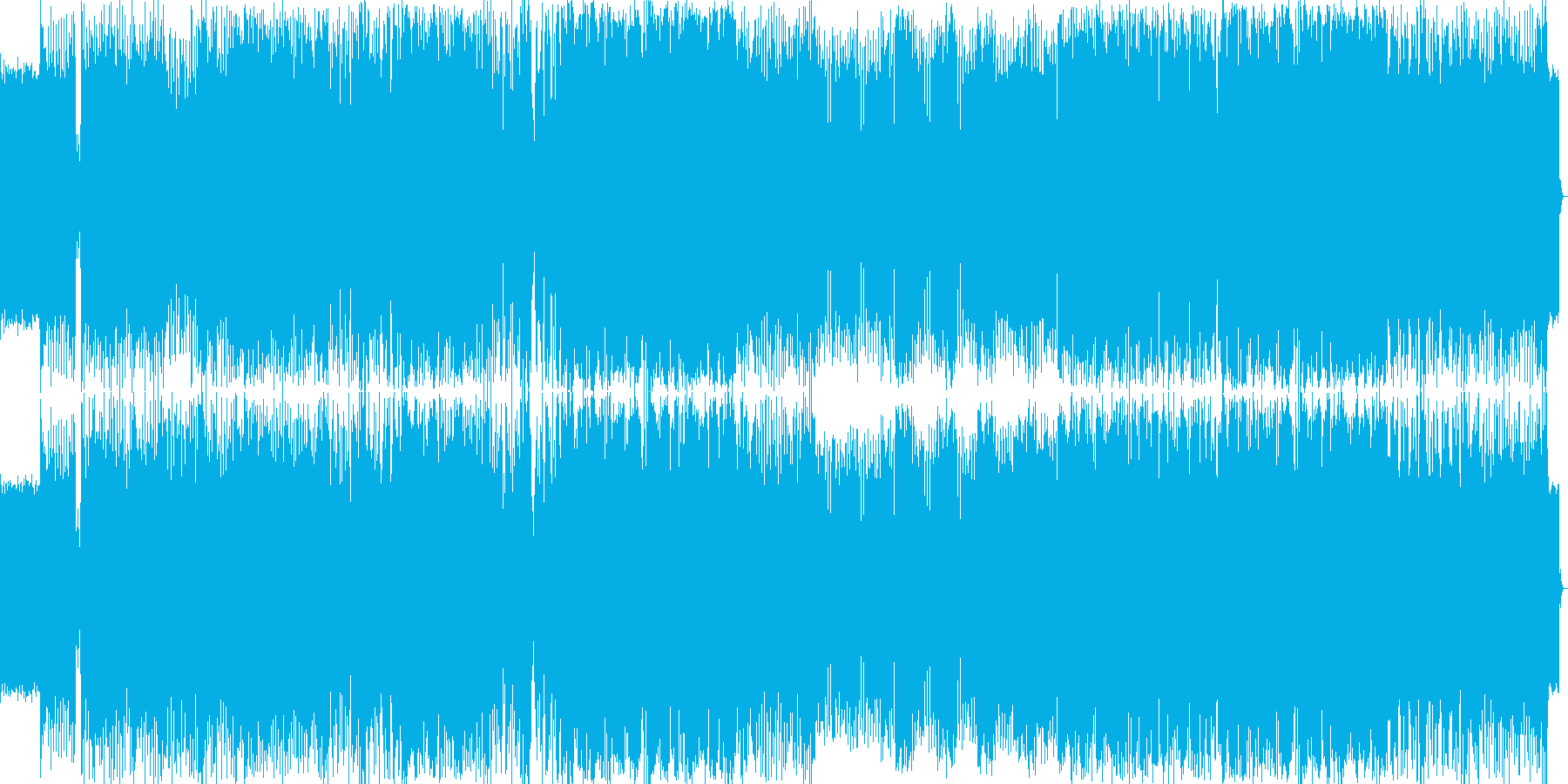 エレクトロハウスをイメージした楽曲です。の再生済みの波形