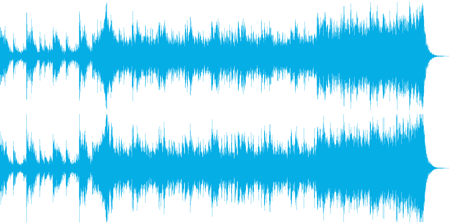 危機的状況をイメージしたトレイラー音楽の再生済みの波形