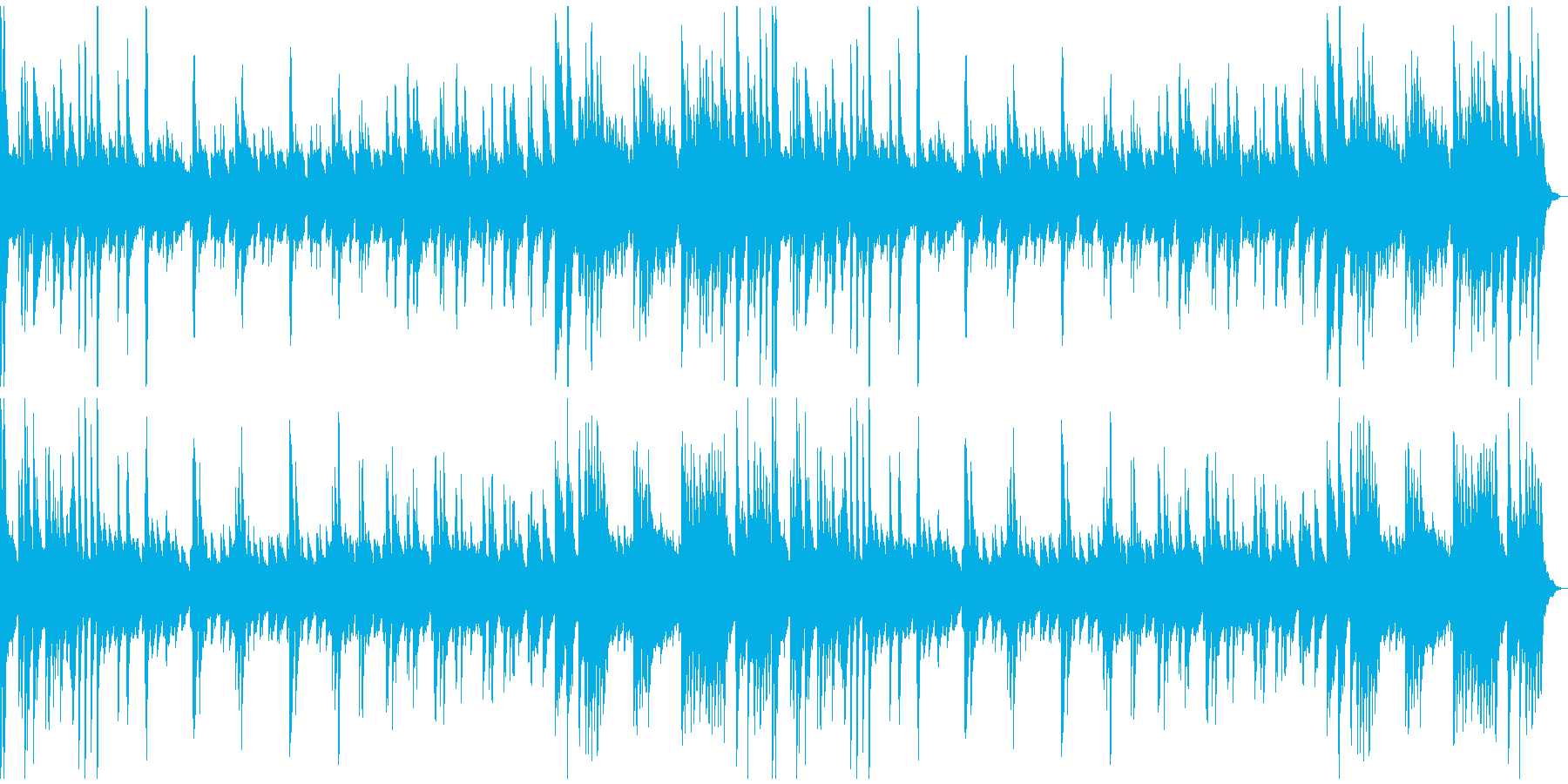 少し悲しげなソロ・ピアノ曲の再生済みの波形