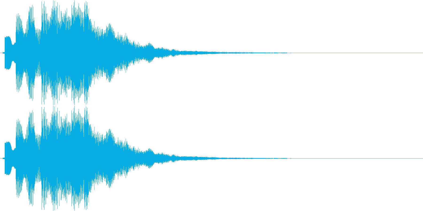 チャラララララン(場面転換、可愛い音)の再生済みの波形