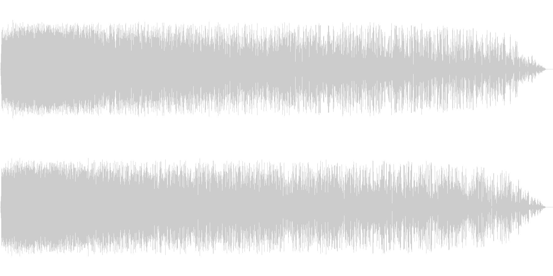 ピシャァーン(雷のような音)の未再生の波形