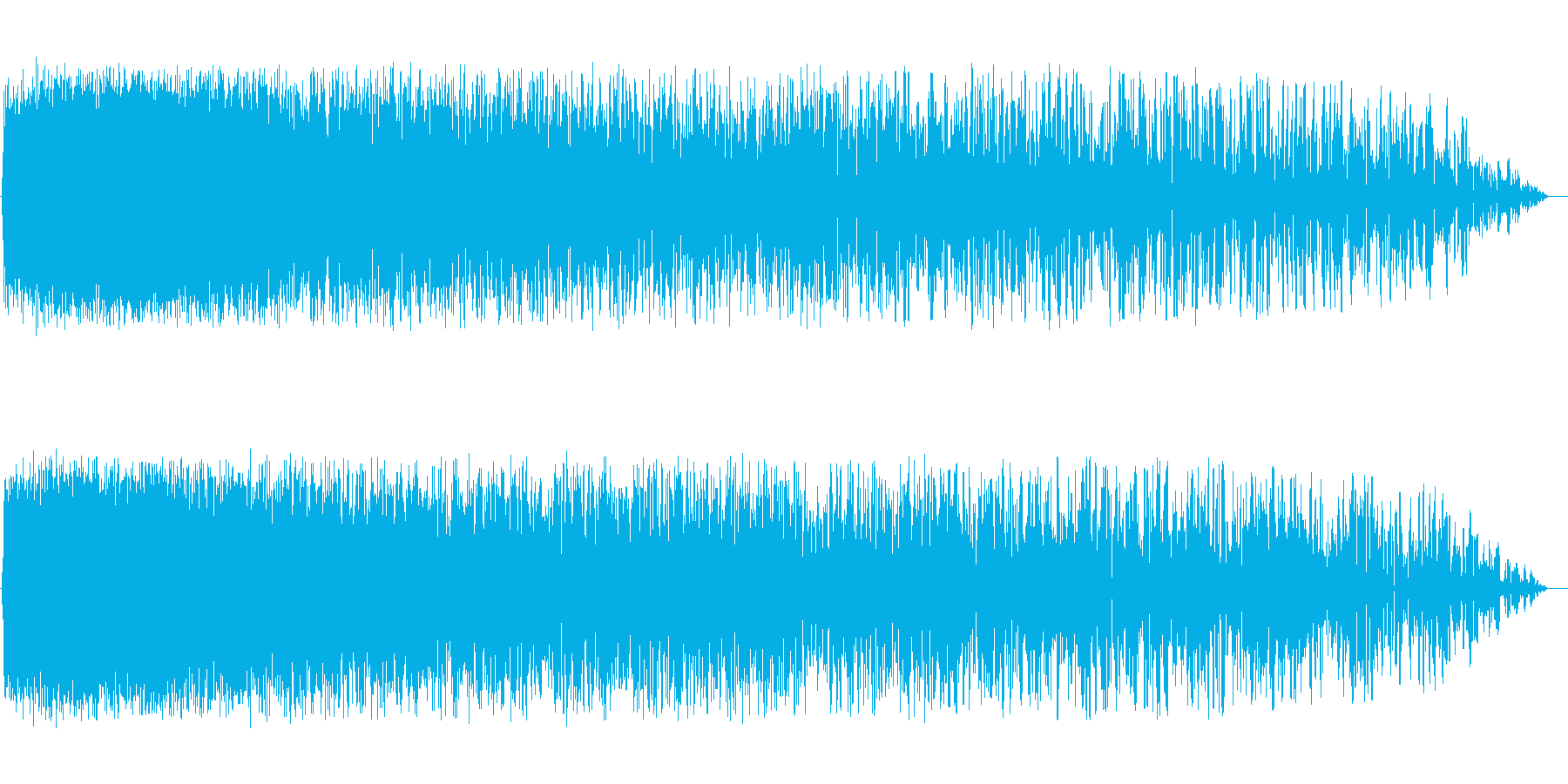 ピシャァーン(雷のような音)の再生済みの波形