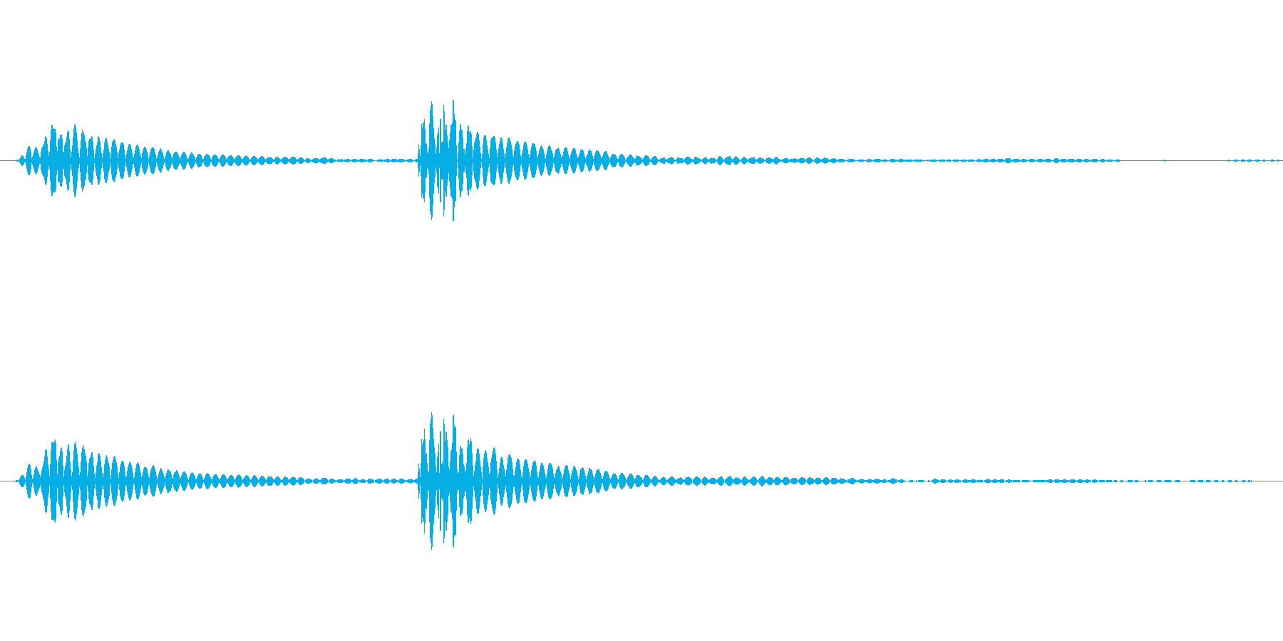 カリッ(錠剤などの硬い物を噛む音)の再生済みの波形