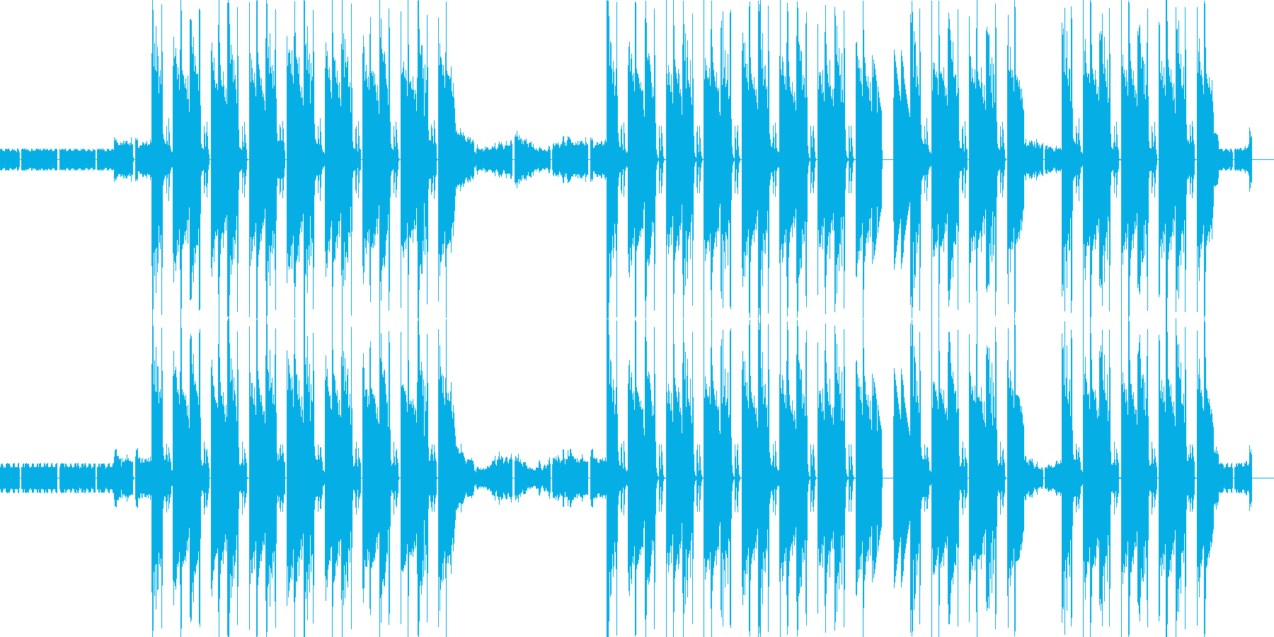 HIP HOPのトラックをイメージの再生済みの波形
