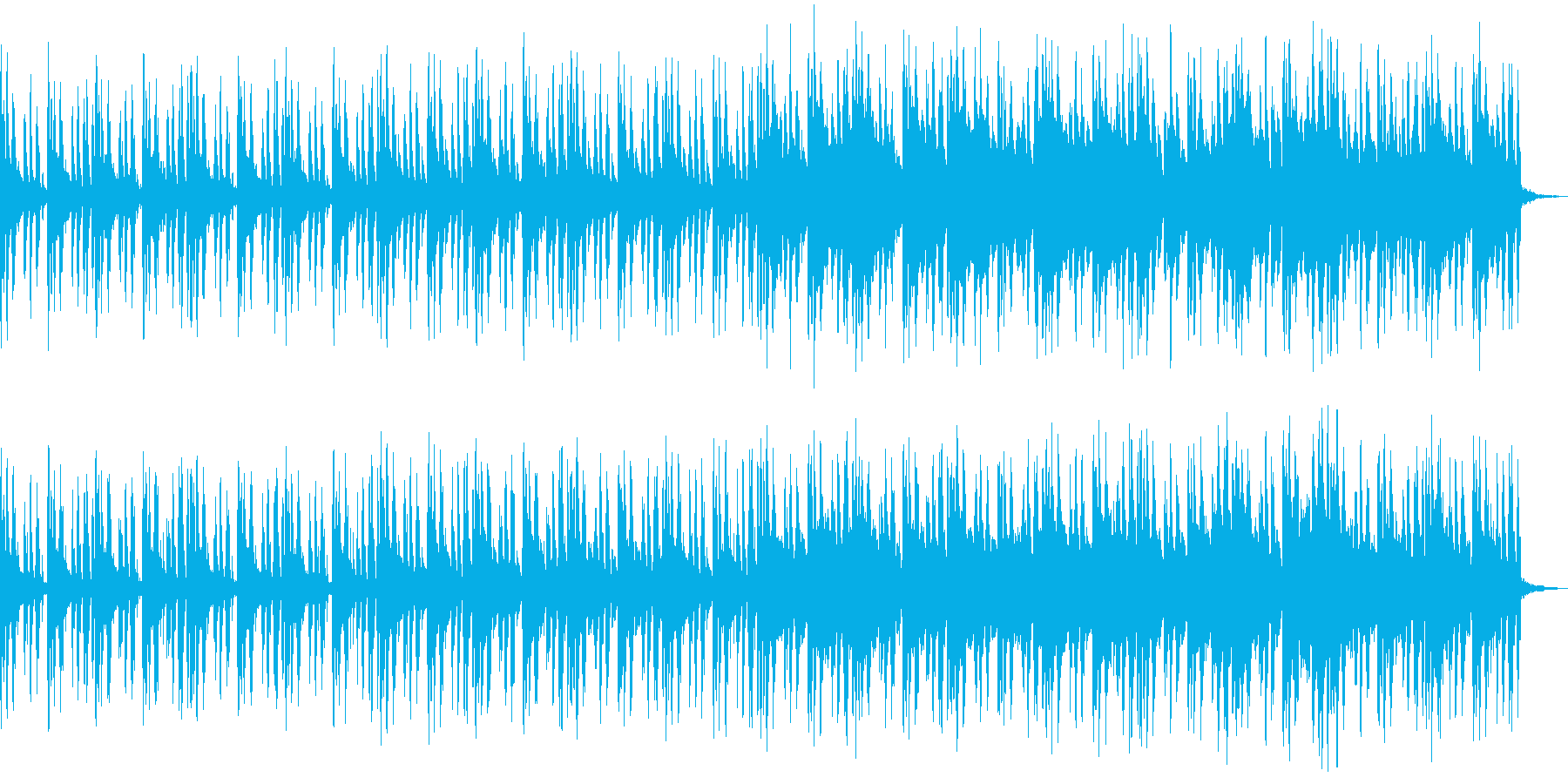 森林のBGMの再生済みの波形