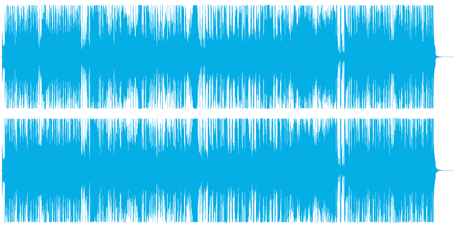 歌って踊って、はしゃぎ回れる1曲の再生済みの波形