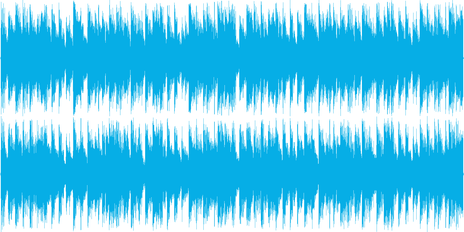 リズムを強調した楽曲です。の再生済みの波形