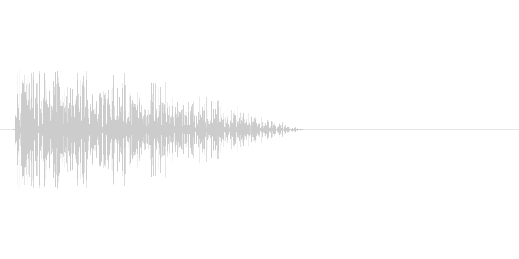 8bitの爆発音 ボーンの未再生の波形