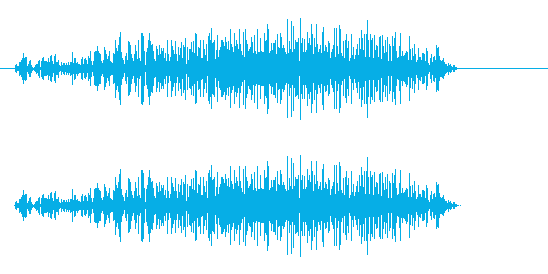 フュシュー(高速飛行音)の再生済みの波形