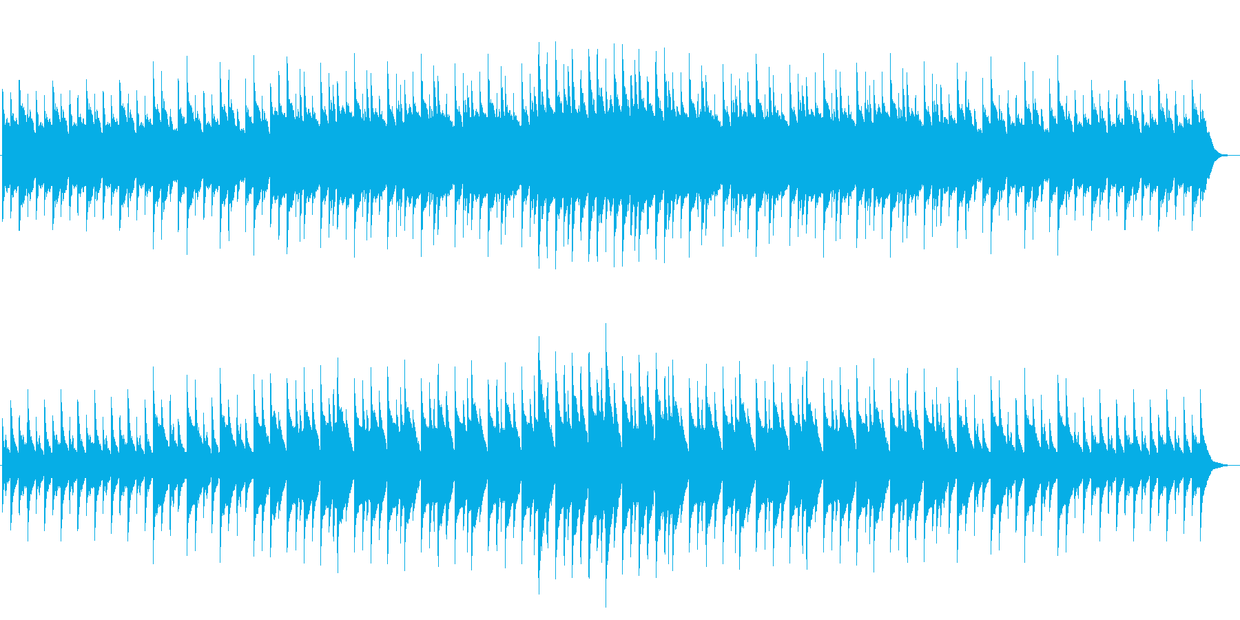 不安を煽る静かなホラー系オルゴール曲の再生済みの波形