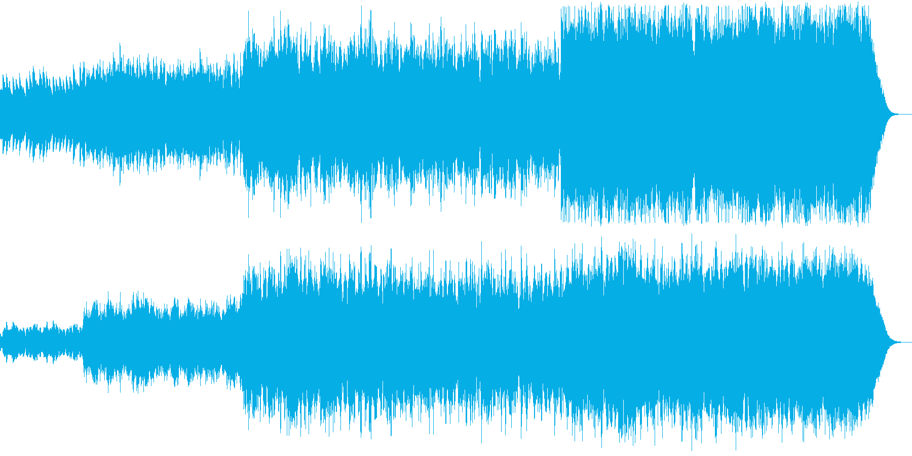 ハープとストリングスの幻想的で静かな曲の再生済みの波形