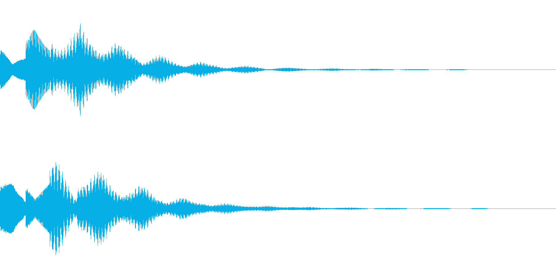サスペンスっぽい怪しい単音のエレピ音の再生済みの波形