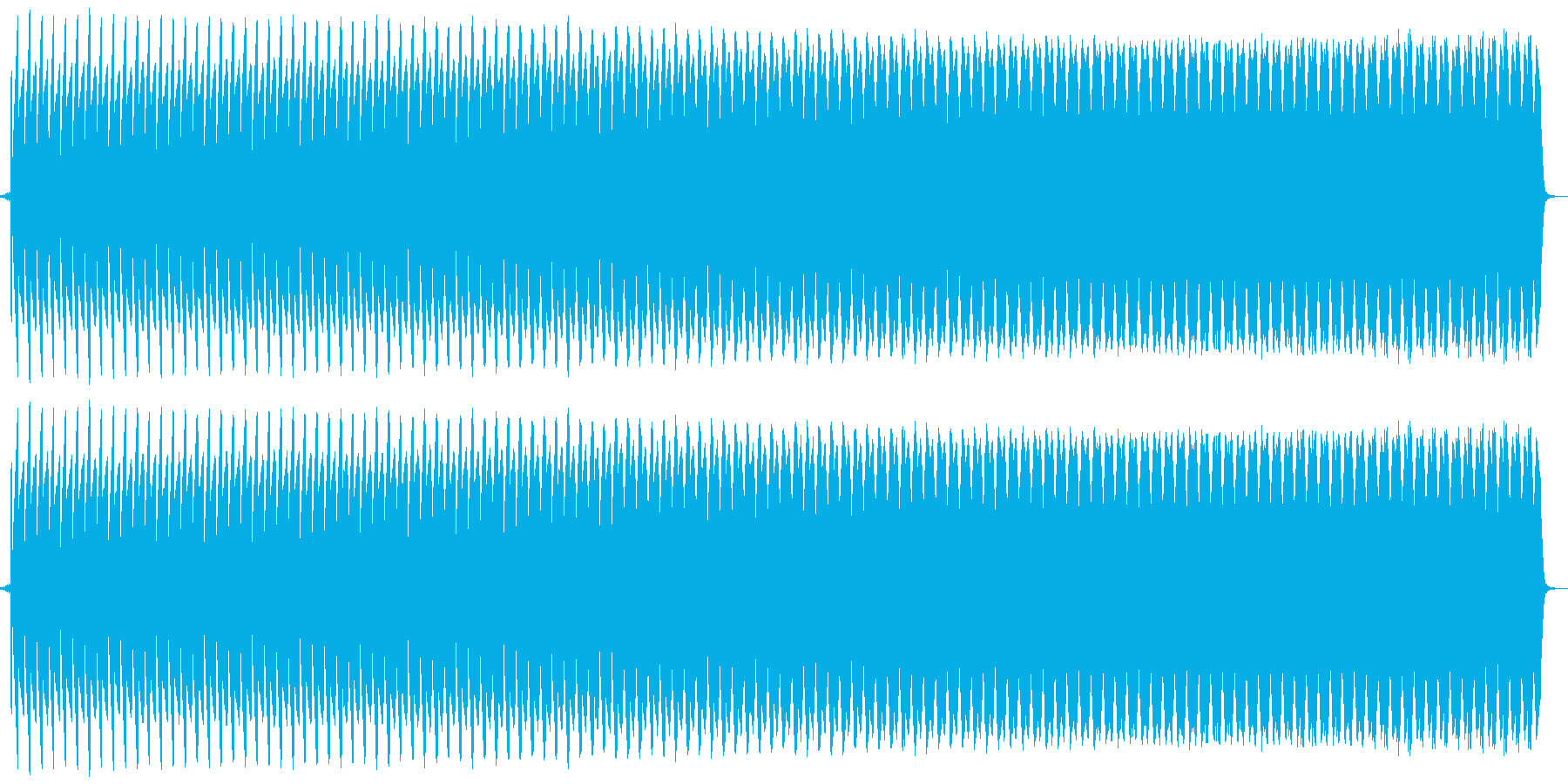プー。クイズ不正解・ブザー音の再生済みの波形