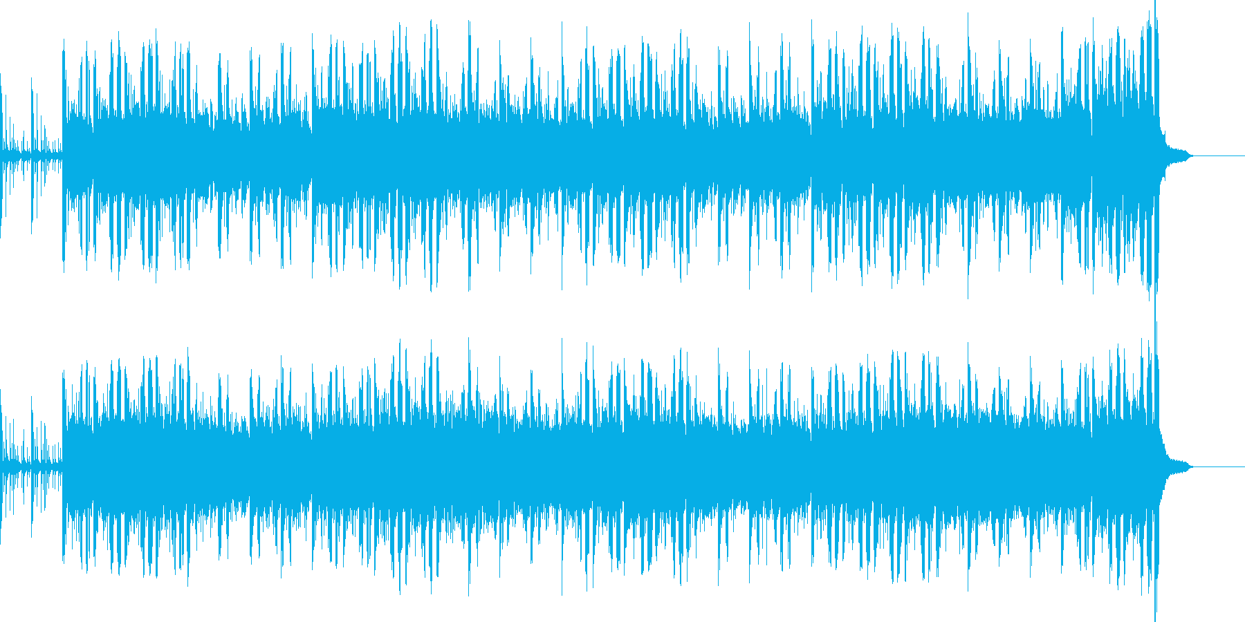 自然散策: シンセリードの爽やかな曲の再生済みの波形