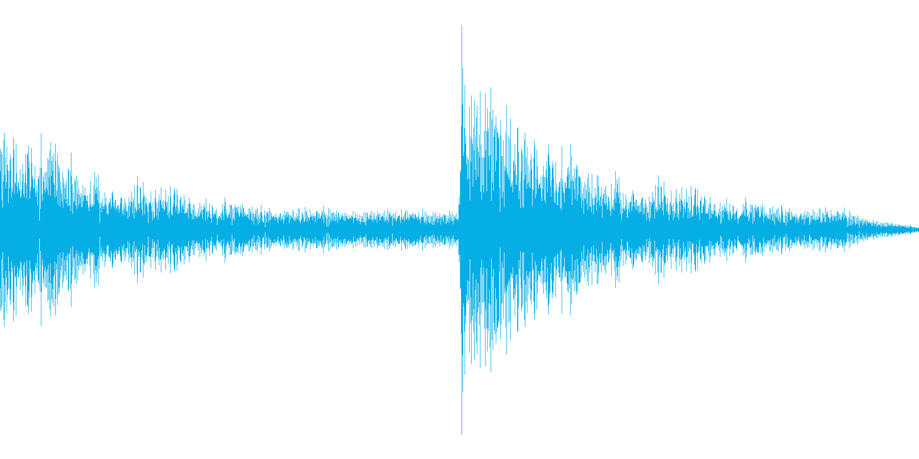 汎用的なシステム音の再生済みの波形
