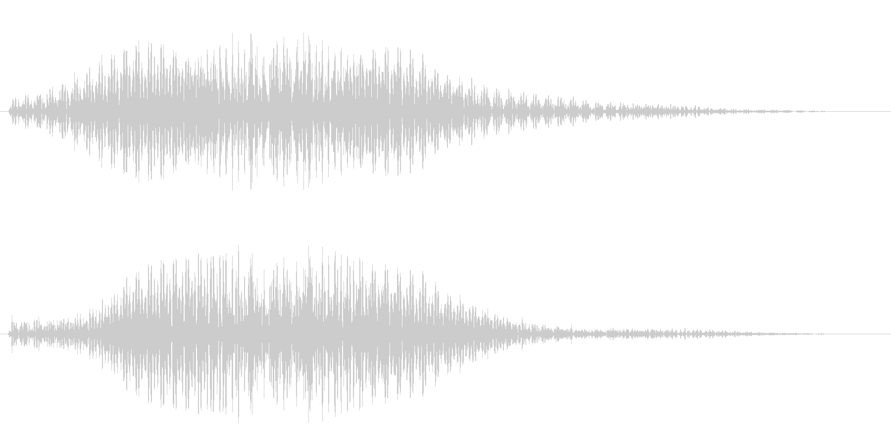 ビュウォーッ(高速移動による風の音)の未再生の波形