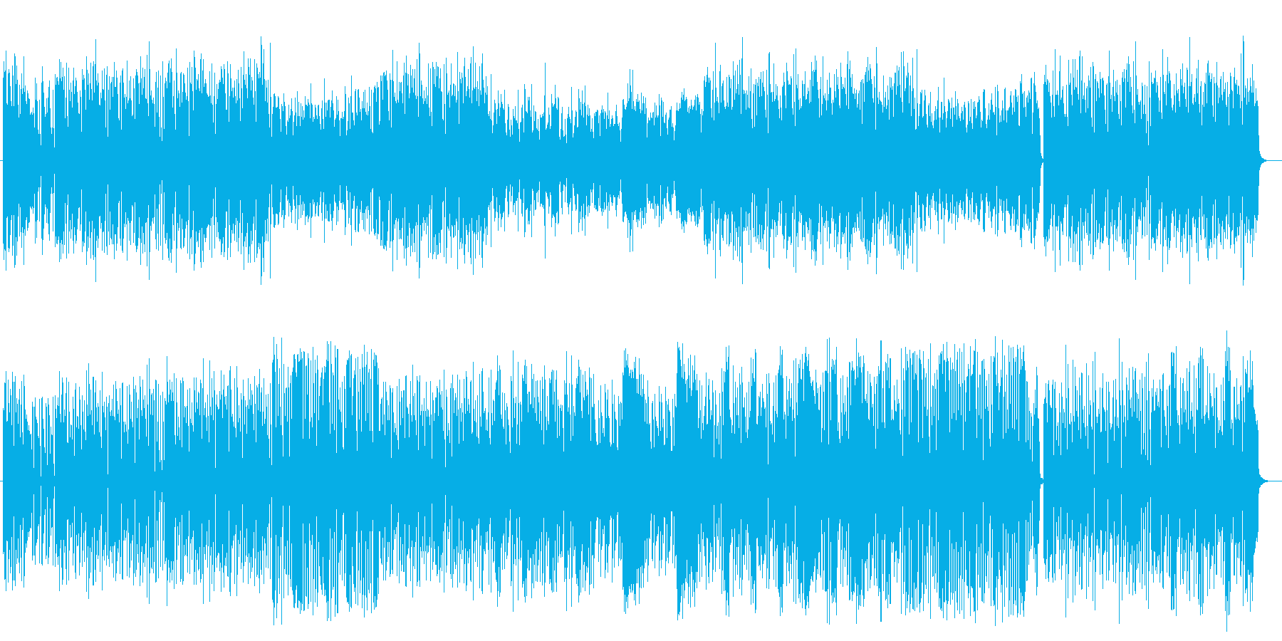 ポップでメルヘンなピアノポップスの再生済みの波形