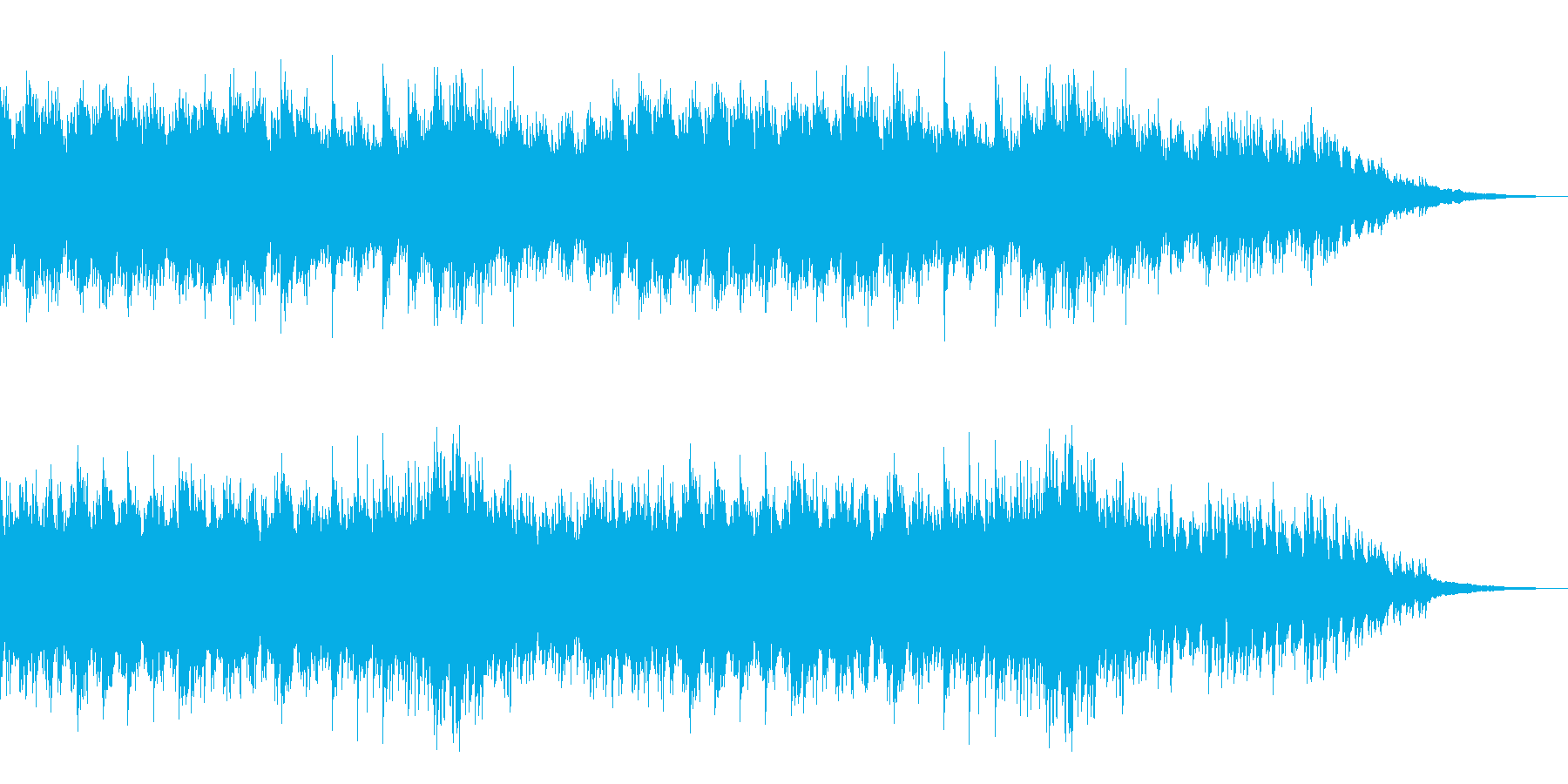 哀しみをイメージした、ピアノソロのBGMの再生済みの波形