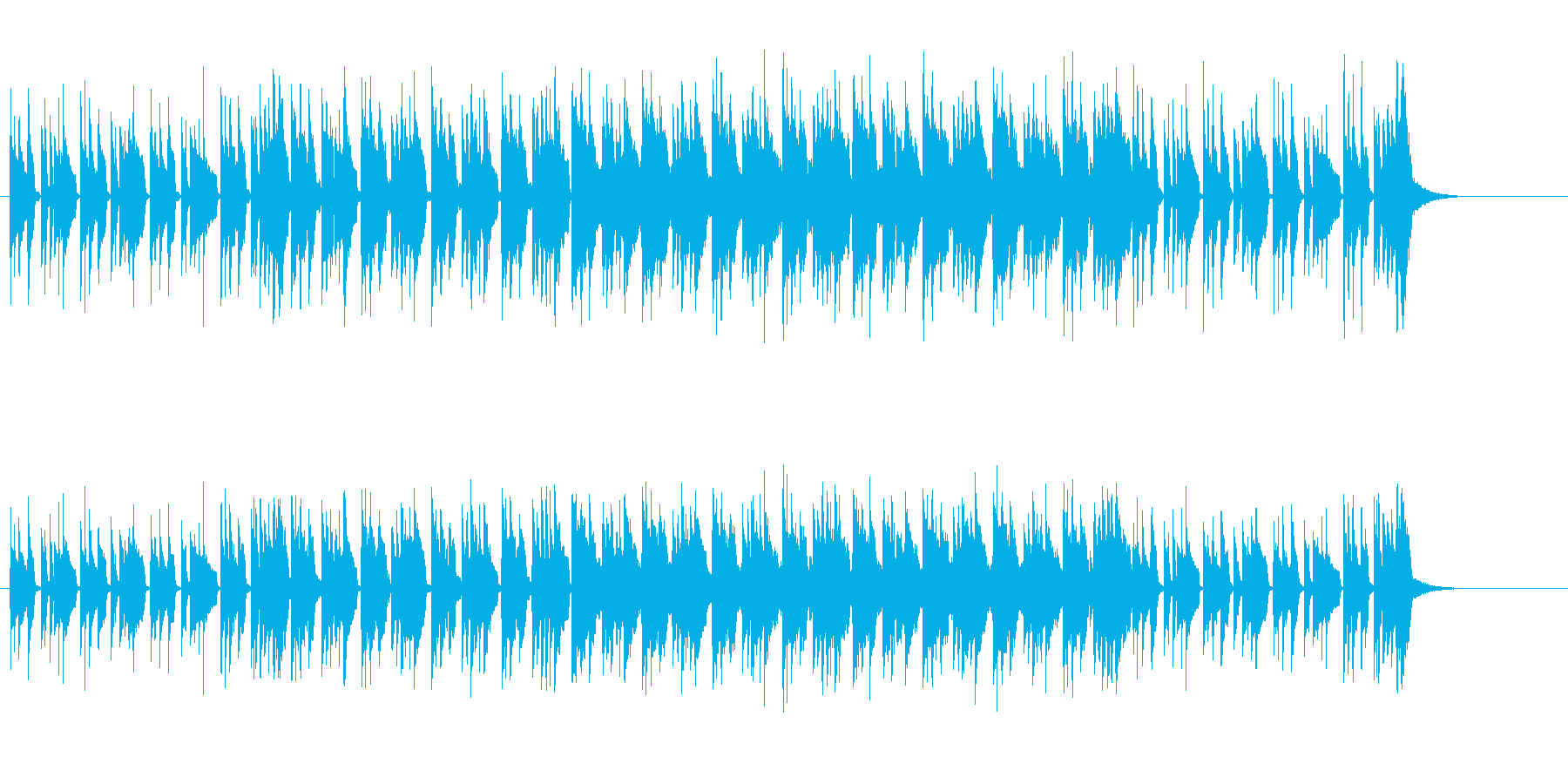 おふざけ調エレクトリック・ポップの再生済みの波形