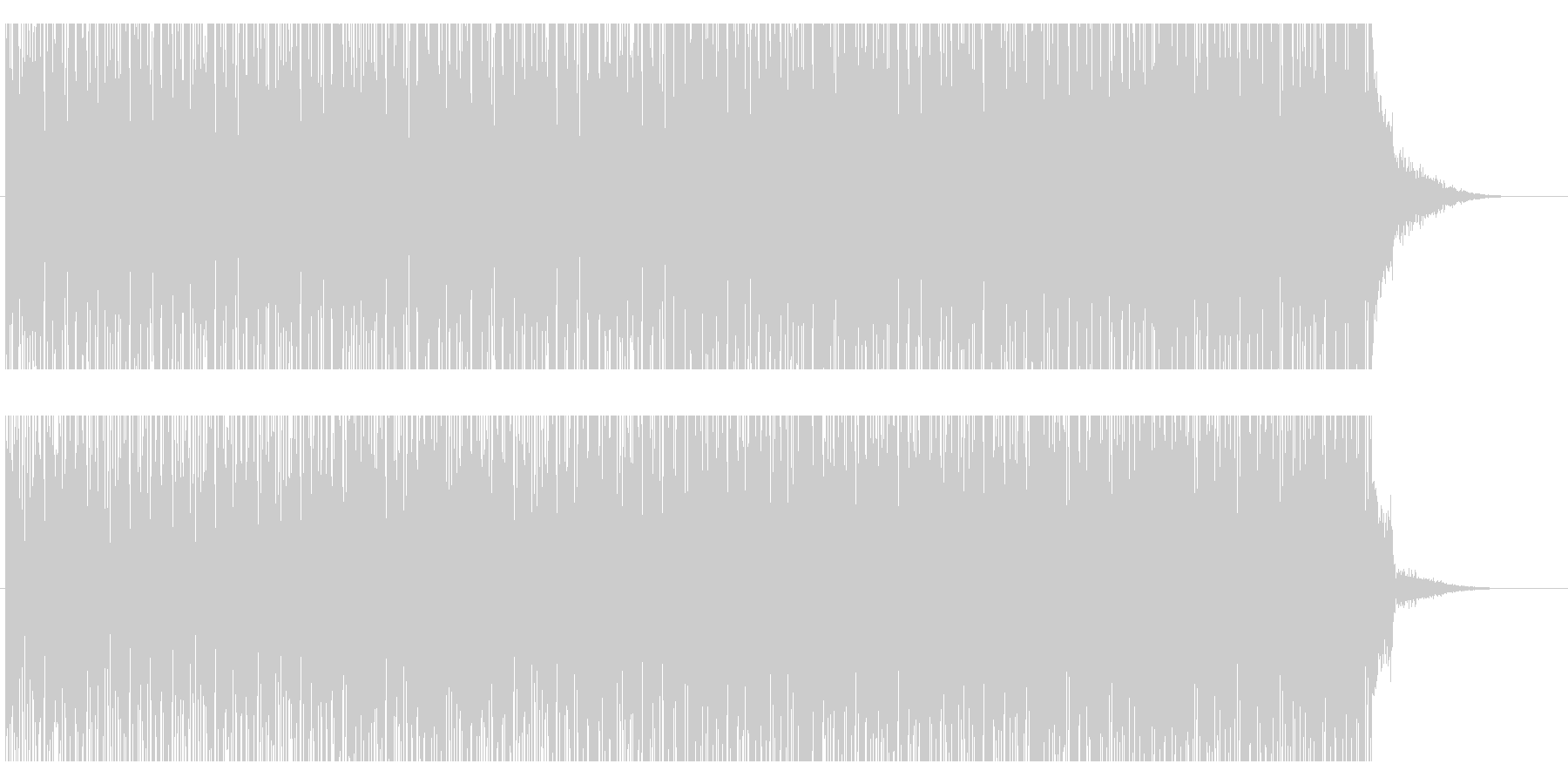 ヘッドライン ニュース のイメージ楽曲の未再生の波形