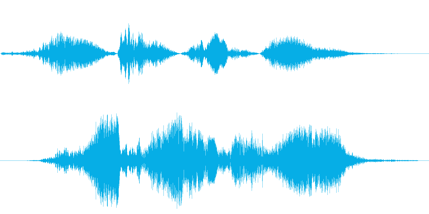 ホワーン(近未来の機械音)の再生済みの波形