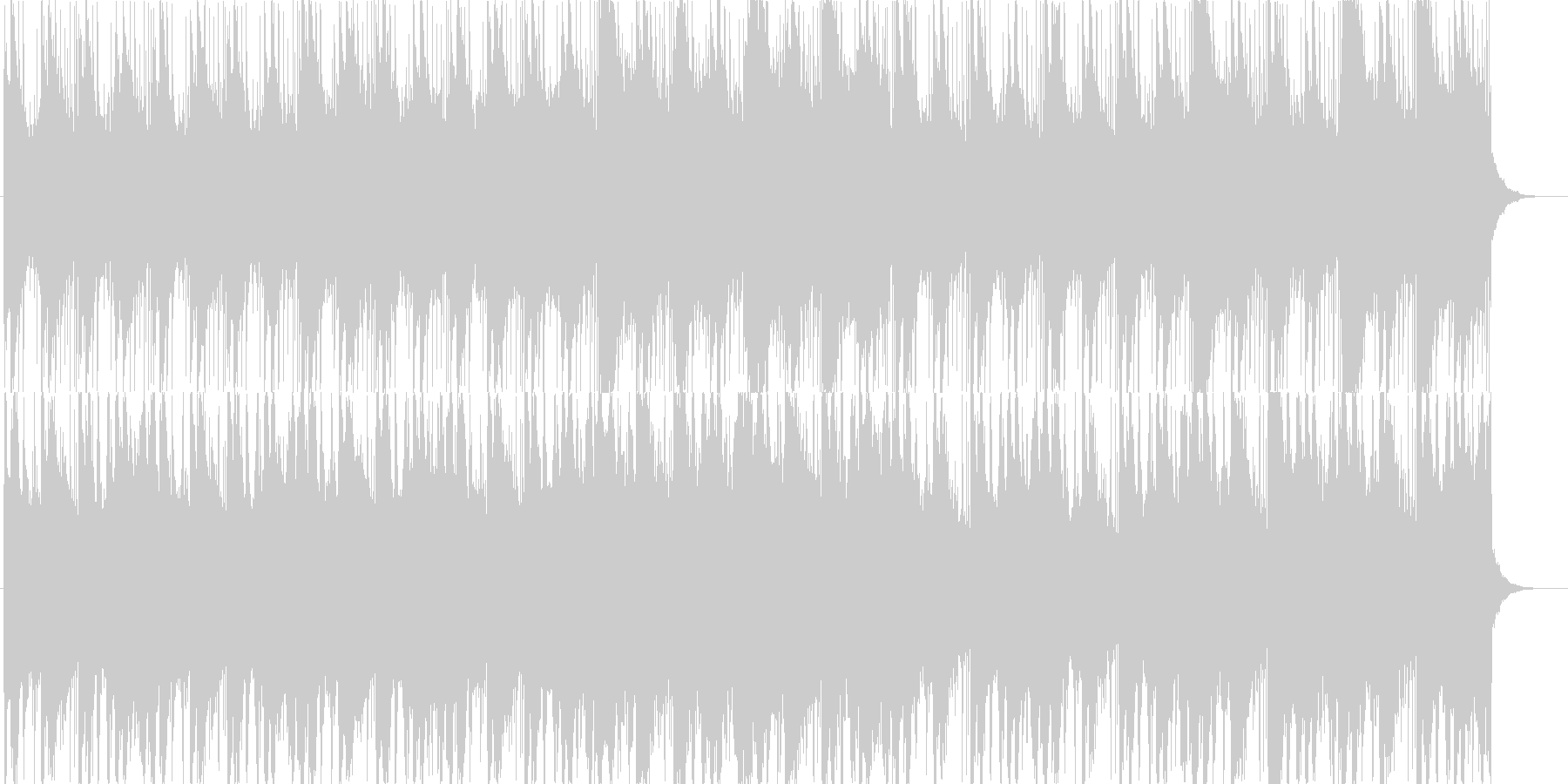 笙・琵琶等の和楽器を使った怪しげな曲の未再生の波形