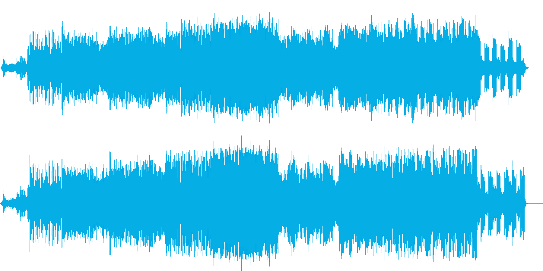 時空間をトリップする様な緊迫感溢れる曲の再生済みの波形