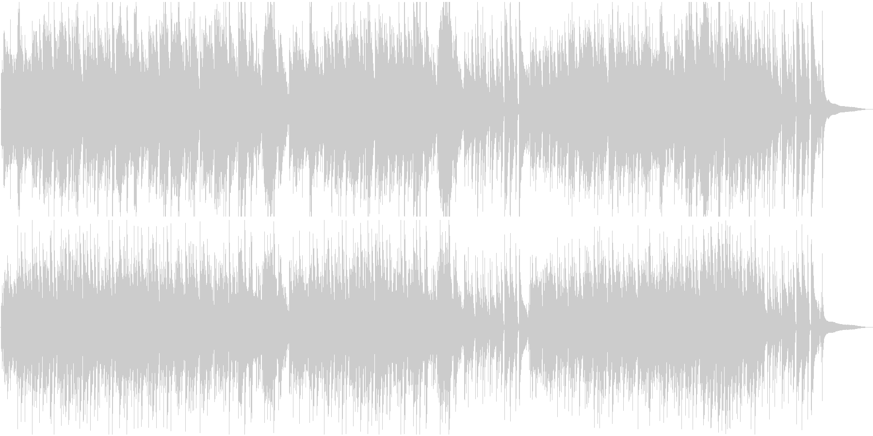 エンディングBGM 優しい爽やかバラードの未再生の波形