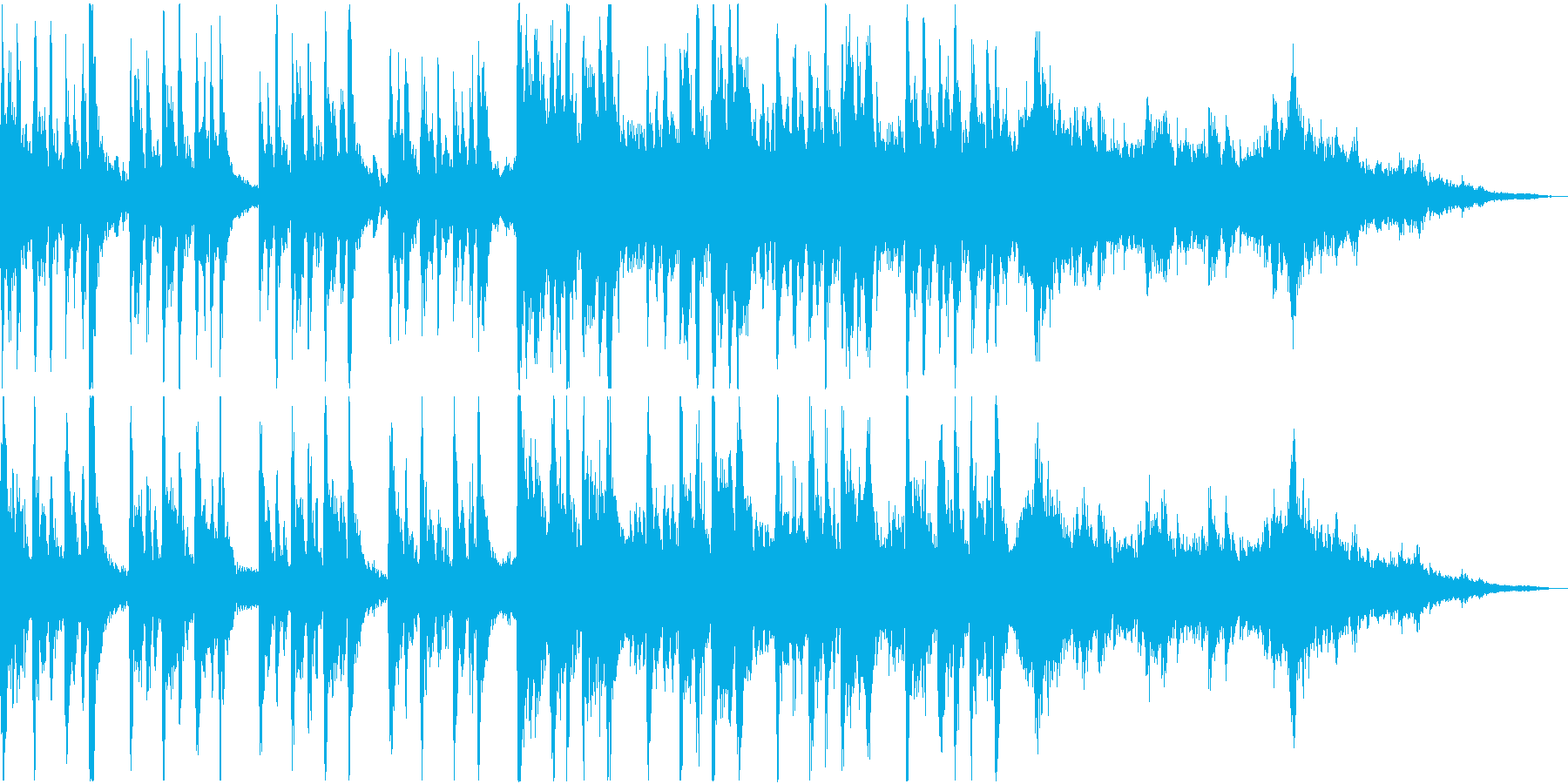 不気味なホラー曲 ストリングと木管系の再生済みの波形