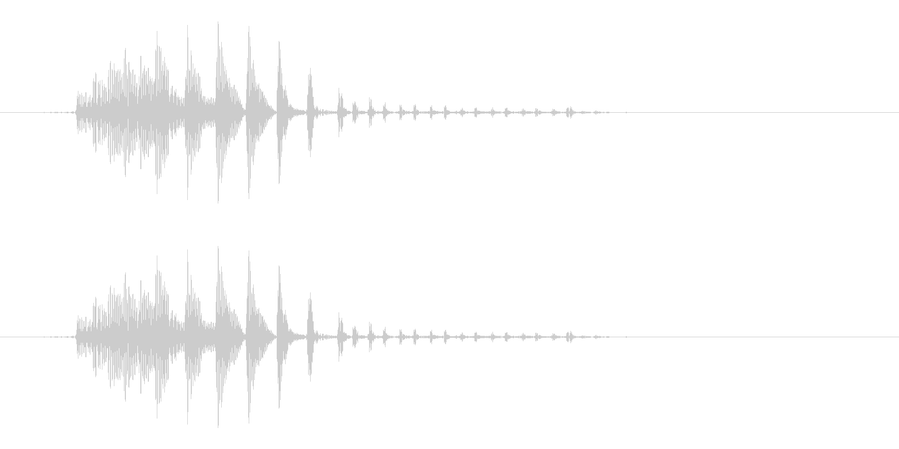 「プニ!ポヨン!」可愛い足音などに!09の未再生の波形