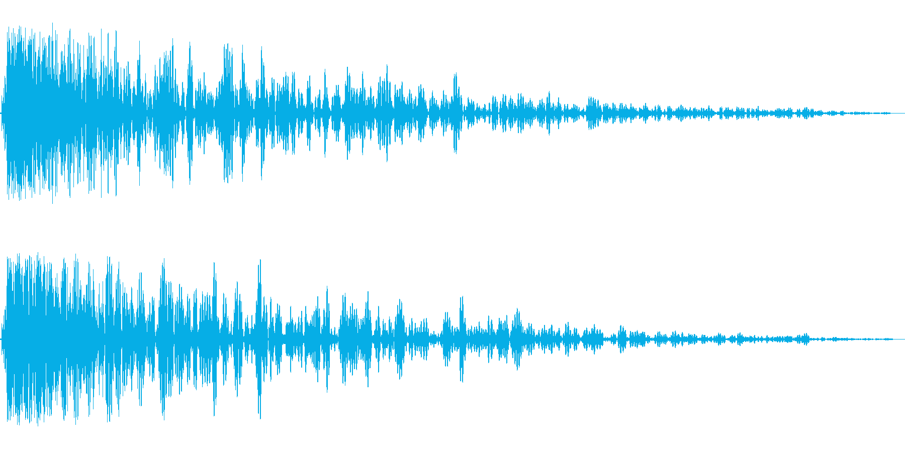 ズカーン、大砲の音です。の再生済みの波形