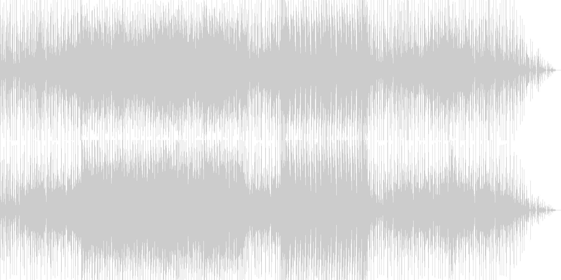 どことなくユーモラスなヒップホップ曲の未再生の波形