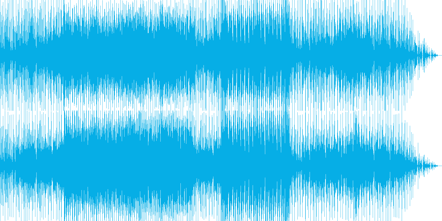 どことなくユーモラスなヒップホップ曲の再生済みの波形