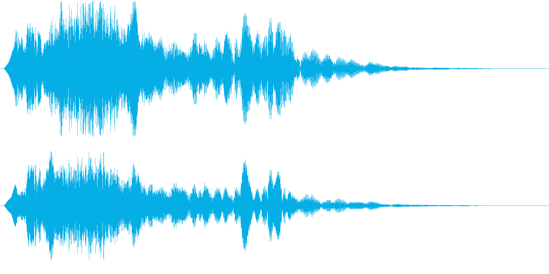 効果音的なワンポイント音です。の再生済みの波形