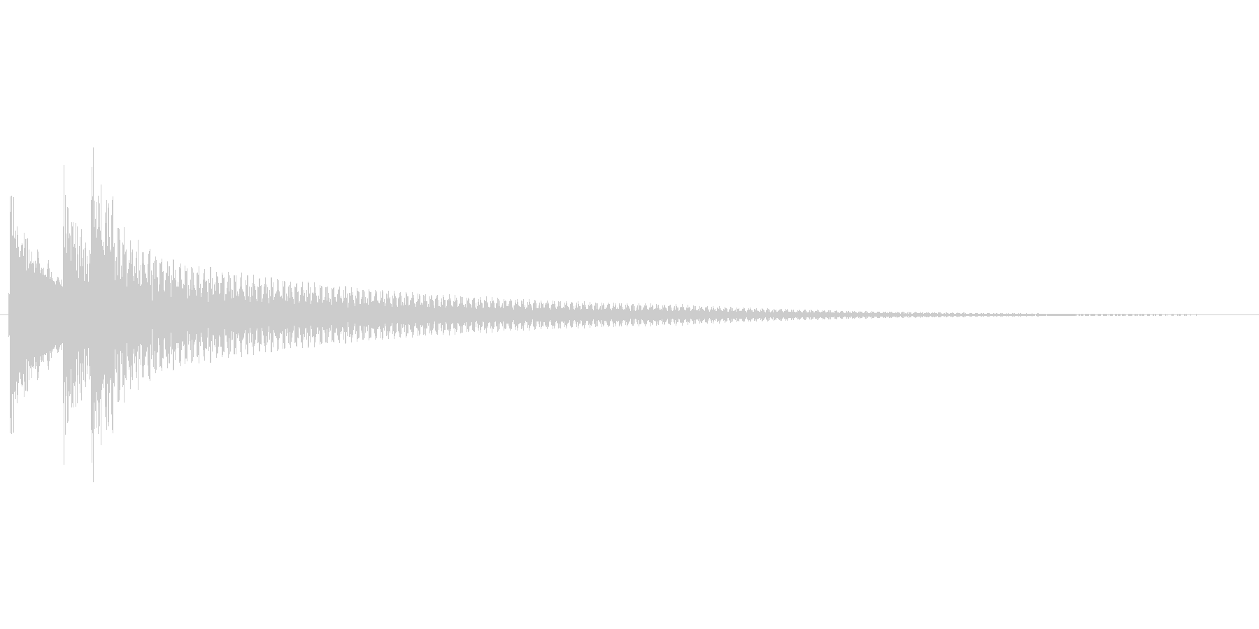 アプリのタッチ音の未再生の波形