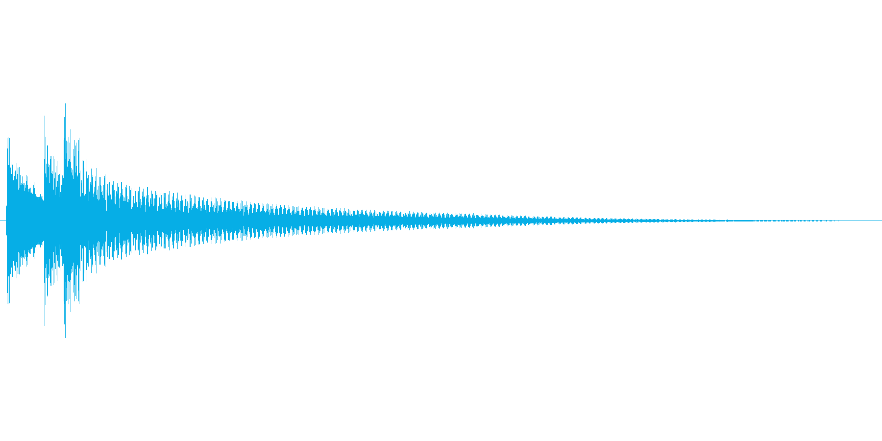 アプリのタッチ音の再生済みの波形