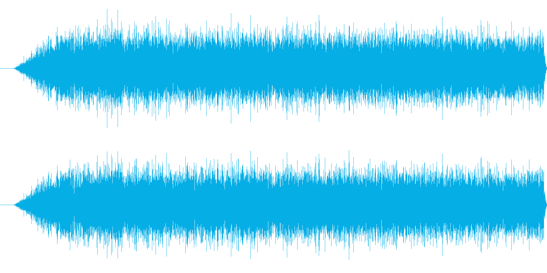 プロペラの回転音の再生済みの波形