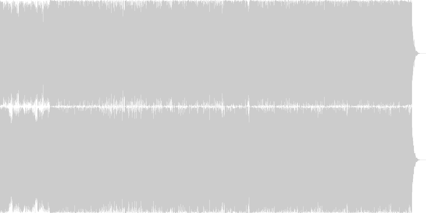 疾走感のあるシンセと4つ打ちの未再生の波形