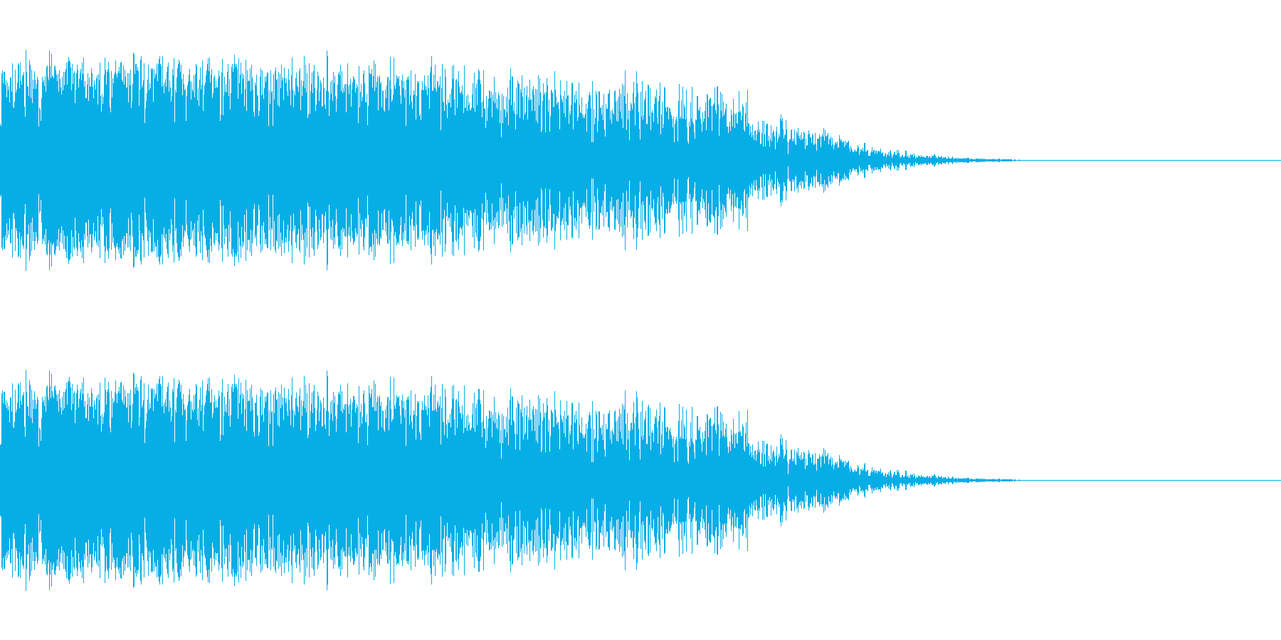 昭和の特撮にありそうな衝撃音の再生済みの波形
