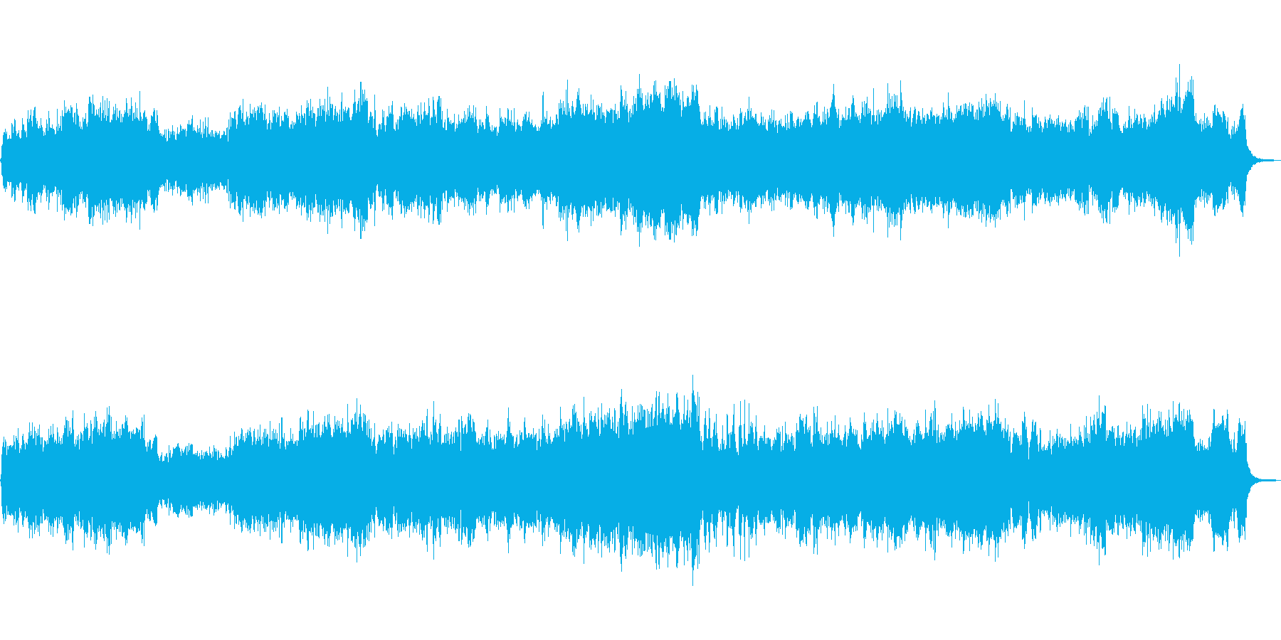 ネオクラシカルで攻撃的なバイオリン曲の再生済みの波形