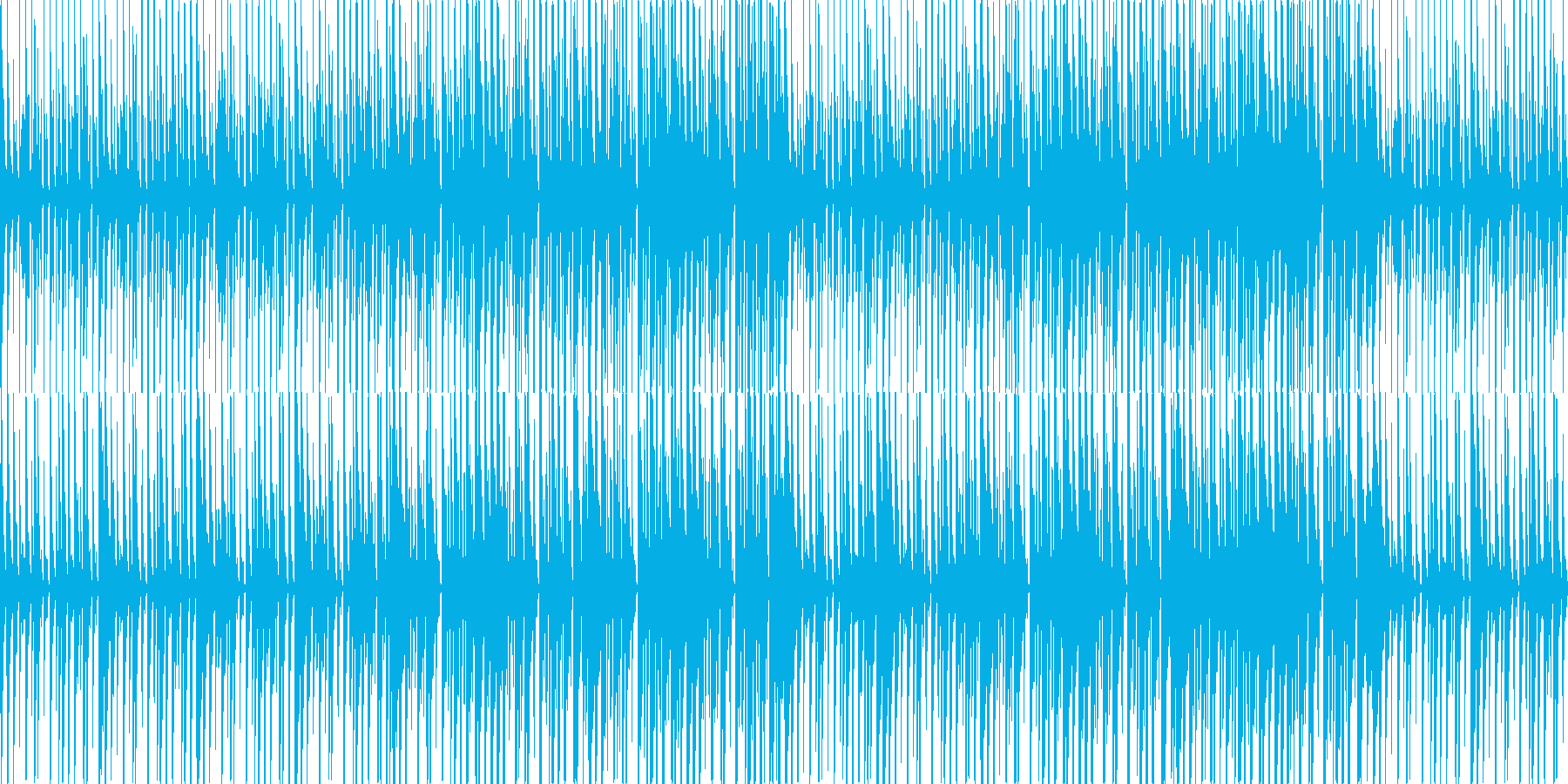 軽快で明るめのBGMの再生済みの波形