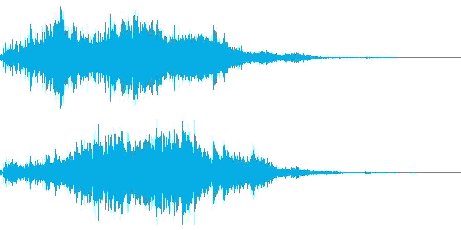 素敵な演出に綺麗なキラキラ音4(長め)の再生済みの波形