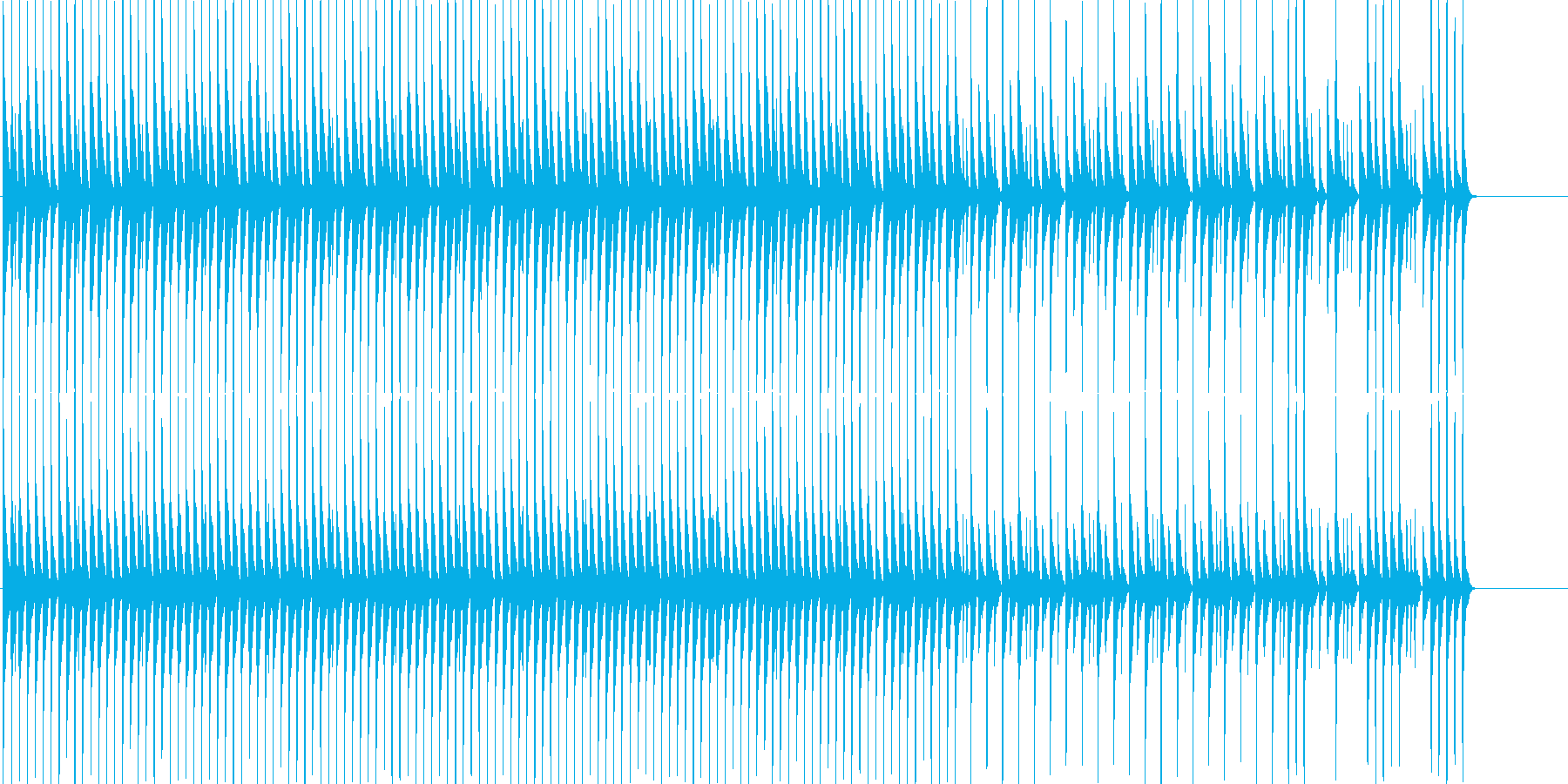 三線を使った淡々としてほのぼのしたBGMの再生済みの波形