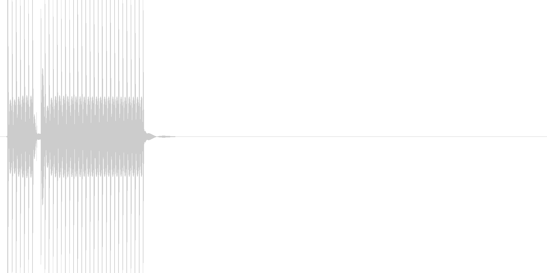 よく聞くブッブーの音です。の未再生の波形